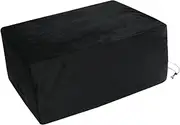 Frediuo Record Player Dust Cover Protective Case Black Portable Washable Spandex Turntable Protector Dustproof for Nostalgic 7-in-1