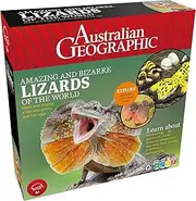 Australian Geographic Amazing & Bizarre Lizards of The World | STEM Science & Craft Kit | Create 3D Frilled-Neck Lizard & Life-Sized Gecko | Educational Toy for Kids 6+ "