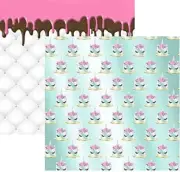Blue Cake - Unicorn Cakes Scrapbook Paper 12x12 - 5 Sheets