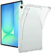 Clear Case for Galaxy Tab S10 FE Plus 13.1 inch 2025, [Ultra-Thin Lightweight] [Scratch-Resistant & Shockproof] [Non-Yellowing] Protective Case Cover for Galaxy Tab S10 FE+ (Clear)