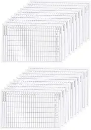 Anneome 20Pcs Golf Scorecards Durable Coated Paper Score Record Tools for Outdoor Sports Portable Score Sheets for Easy Tracking and Recording