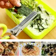 Muti-Layers Scissors Stainless Steel Vegetable Cutter Scallion Herb Lave Kitchen