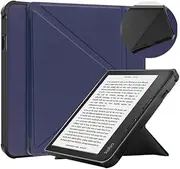 EReader Case Suitable for Kobo Libra 2 TPU Transformers Case Multi-Folding Magnetic Fold Stand Smart Cover(Blue)