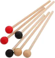 3 Pairs Wooden Drum Sticks with Comfortable Grip Durable Mallets for Xylophone Small Drums and Percussion Instruments Lightweight and Ergonomic Design for Beginners