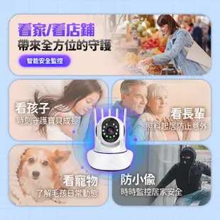 RH9 五天線WIFI監視器 支援256G 四分割畫面 高清11顆夜視燈 AP熱 +(32G記憶卡) (2.6折)