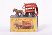 MATCHBOX MODELS YESTERYEAR Y-12 HORSE BUS (LIPTON TEA) new in box VGC