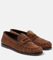 [Saint Laurent] Saint Laurent Laurent suede penny loafers AU 6 brown