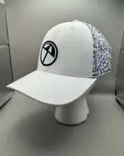 Puma Arnold Palmer Drinks P Cap Adult White/ Violet Snapback Hat Flexfit