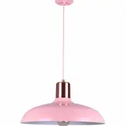 CLA Lighting Pastel Scandinavian Dome Shape Pendant Light Matt Pink