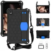 Hive SamSung Tab A7 Lite 8.7/Tab A8 Tablet Case Durable Stand Cover With Shoulder Strap-BlackBlue