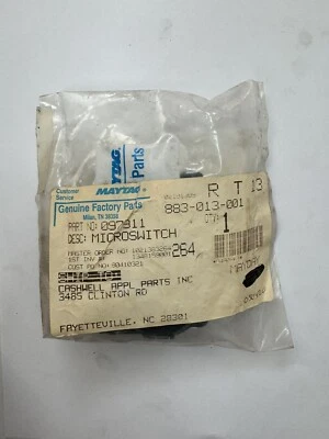 097911 New Maytag, Kenmore Micro Switch 097911 #h.8