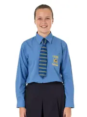 LS Unisex School Blue Shirt