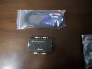 USB 2.0 4 Port Monitor VGA SVGA KVM Switch Box + 1 Cables for PC Keyboard Mouse