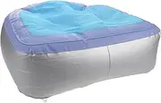Toddmomy Portable Inflatable Bath Pillow Versatile Spa Cushion for Use Self Inflating Travel Seat Comfort for Bathing Camping Relaxation Mesh