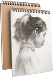 A5 (8.3"X5.8") Spiral Sketch , Sketchbook for Drawing and Sketching, 30 Sheets,