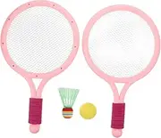 Abaodam Badminton Racket Badminton Rackets Beach Badminton Racket Badminton Equipment Paddle Ball Badminton Racket for Outdoor Games Badminton Beach Tennis Pink Plastic