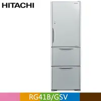 在飛比找PChome24h購物優惠-HITACHI 日立 394公升變頻三門冰箱RG41B 琉璃