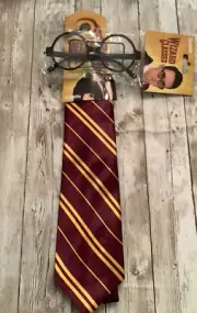 Wizard Tie And Glasses Halloween Costume Potter Style