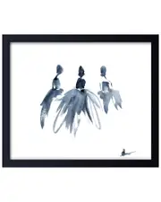 Ready2HangArt Study Of Dress No 5 Framed Print Wall Art