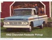 1962 Chevrolet Fleetside Pickup Truck Refrigerator / Tool Box Magnet