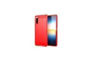 Sony Xperia 10 Mark iii Cover Case Brushed TPU Case - Red
