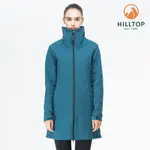 HILLTOP 山頂鳥 女款WINDSTOPPER防風透氣刷毛長版外套H21F19藍