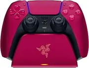 Razer Quick Charging Stand for PS5: Red, Modern, Sleek, Futuristic - USB Type C, 10W, 7.4V DC, CE Certified - Charging Stand for PS5 DualSense Wireless Controller