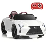Babyjoy Lexus Official Licensed Electric Ride on Car w/2.4G Remote Control & Bright LED Lights White