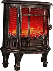 STOBAZA 1Pc Delicate Fireplace Flame Light Decorative Desktop Lamp for Home Decor Unique Accent Light for Parties Holidays Premium Quality Material Battery Operated No Batteries