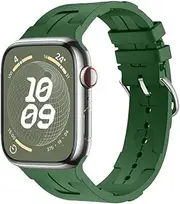 HRBTBGPULX Silicone Strap For Apple Watch 9 8 7 45mm 41mm Watch Strap