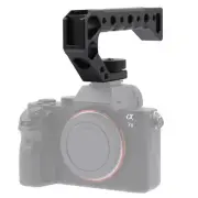 Universal Handle Top Handle Grip with Cold Shoe Mount for DSLR Camera Cage Rig