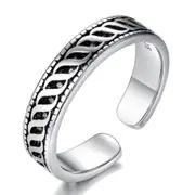 3PCS Silver plating Ring Fashion Woman Jewelry Retro Simple Size Adjustable Ring