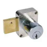 C8139-915-26D KA Spring Bolt Door Lock, Pin Tumbler, 3/4" Length, Satin Chrome