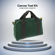 Portable Canvas Tool Bag Waterproof High Capacity Handbag for Technicians 14in
