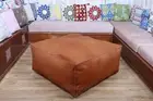 Unstuffed Genuine Pouffe Moroccan Ottoman Footstool Boho Leather Handmade