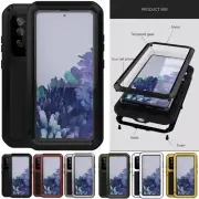For Samsung Galaxy S20 FE 4G 5G LOVEMEI Waterproof Aluminum Case Screen Cover