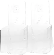 CAXUSD 2Pcs File Holder Desktop Organizer Literature Stand for Office Use Modern Design Neatly Store Documents and Magazines and Stylish Display