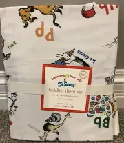 Pottery Barn Kids Dr. Seuss toddler sheet set New! 2011 Vintage. 3 Pieces.