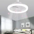 Ceiling Fan Lights Chandelier Low Profile Silent Ceiling Fan w/ Remote Control