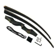 60" Takedown Longbow Kit Arrows Traditional Recurve Bow 25-60lbs Archery Hunting