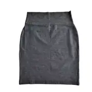 Eileen Fisher Wm Sz 8 Charcoal Pencil Pull On Skirt Viscose Material 1181