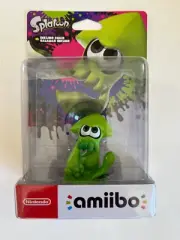 Splatoon Inkling Green Squid Amiibo Factory Sealed New Calamari Mint Packaging
