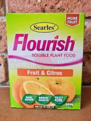 Outdoor Garden Patio Fertiliser Flourish Fruit Citrus Soluble Plant Food 500g