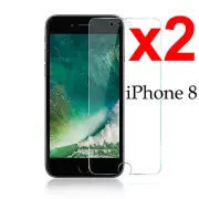 x2 Anti-scratch 4H PET soft film screen protector guard for Apple iphone 8 front