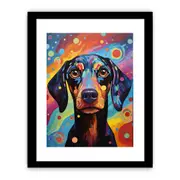 Modern Dog Pop Art Canvas Print