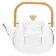 Glass Teapot Infuser Kettle with Strainer Make Stovetop Infusers