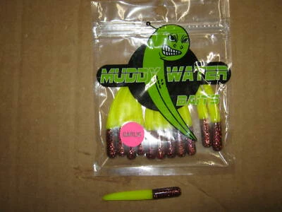 muddy water crappie jigs 2.5 inch red copper