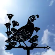California crested quail Metal Weathervane, Weather Vane Bird, home roof decor