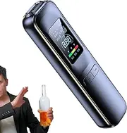Alcohol Breathalyzer, Portable Digital Breath Tester, USB Rechargeable Contactless Instrument with High-Definition Display, Warning Function for Accurate BAC Monitoring