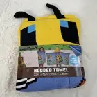 Minecraft Kids Cotton Hooded Towel - Soft, Absorbent and Fun!